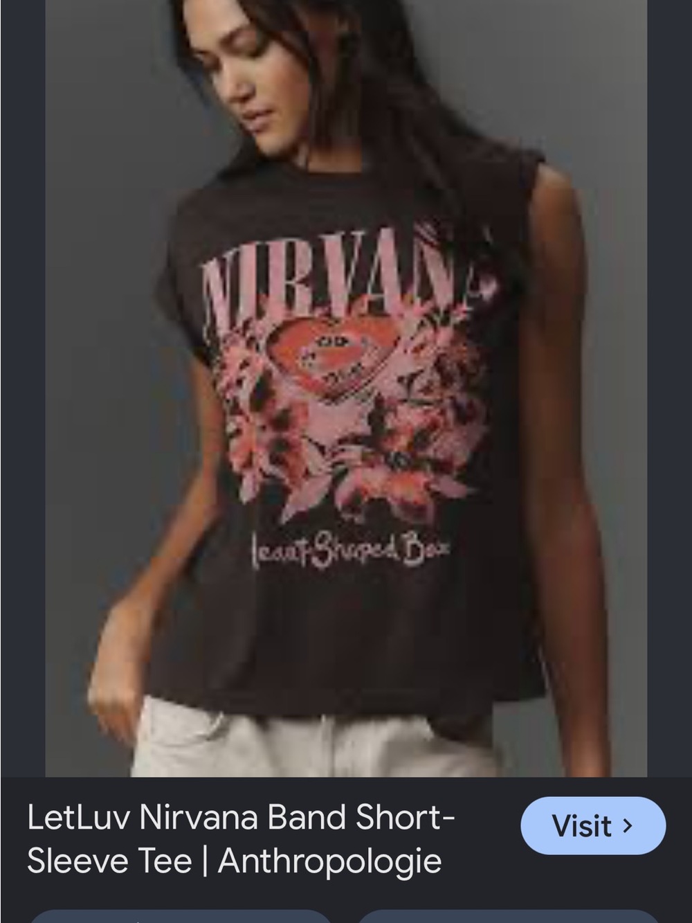 Letluv Nirvana Graphic Tee - Black/Pink